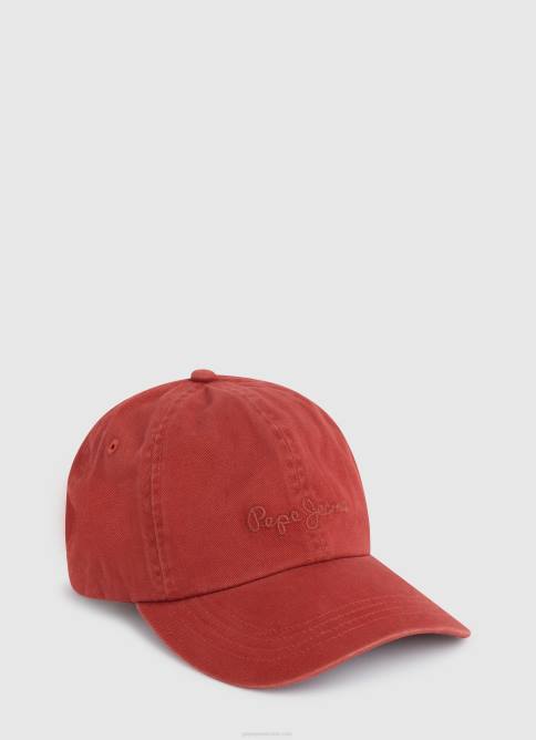 estudio_rojo_gorra_basica_con_logo_bordado_pepe_jeans_06x4779_mujer.jpg estudio rojo gorra básica con logo bordado Pepe Jeans 06X4779 mujer - Imagen 1
