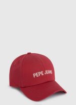 estudio rojo gorra básica con logo bordado Pepe Jeans 06X4786 mujer