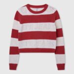 estudio rojo jersey de algodón con estampado de rayas Pepe Jeans 06X41402 chica