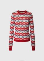estudio rojo jersey de corte estándar en zig-zag Pepe Jeans 06X4227 mujer - Imagen 5