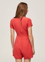 estudio rojo mono corto de crepé Pepe Jeans 06X4203 mujer - Imagen 4