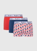 estudio rojo pack de 3 bóxers p print tk Pepe Jeans 06X41154 hombres - Imagen 2