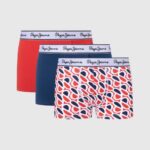 estudio rojo pack de 3 bóxers p print tk Pepe Jeans 06X41154 hombres