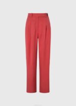 estudio rojo pantalones anchos plisados Pepe Jeans 06X4289 mujer - Imagen 5