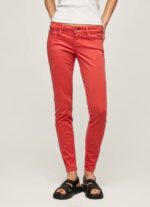 estudio rojo pantalones pitillo clásicos Pepe Jeans 06X4315 mujer - Imagen 2