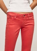 estudio rojo pantalones pitillo clásicos Pepe Jeans 06X4315 mujer - Imagen 3