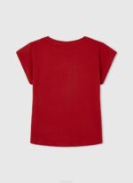 estudio rojo playera con logo de strass Pepe Jeans 06X41450 chica - Imagen 2