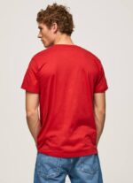 estudio rojo playera con logo estampado Pepe Jeans 06X41016 hombres - Imagen 4