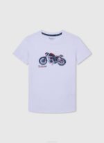 estudio rojo playera con logo estampado Pepe Jeans 06X41647 chico - Imagen 5