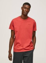 estudio rojo playera con logo estampado Pepe Jeans 06X4946 hombres