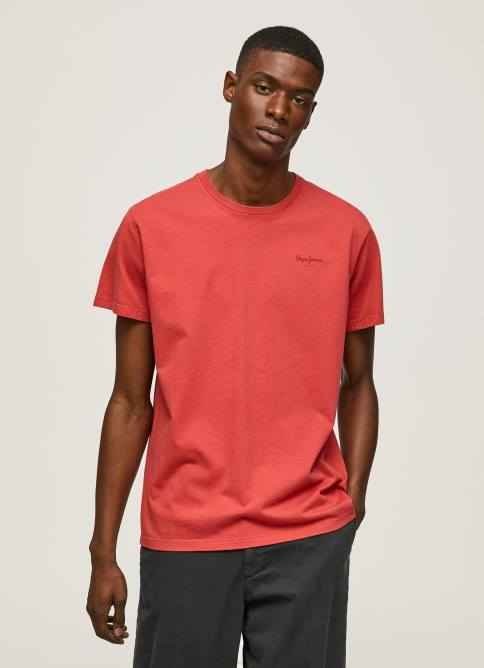 estudio_rojo_playera_con_logo_estampado_pepe_jeans_06x4946_hombres.jpg estudio rojo playera con logo estampado Pepe Jeans 06X4946 hombres - Imagen 1