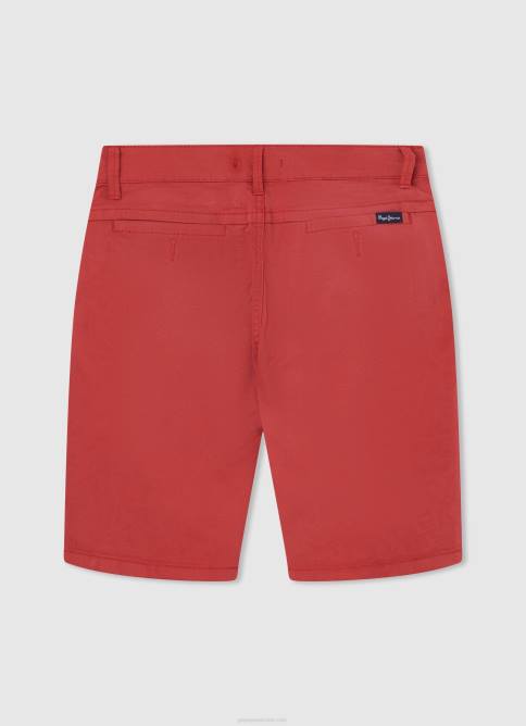 estudio rojo shorts chinos de corte regular Pepe Jeans 06X41693 chico - Imagen 2