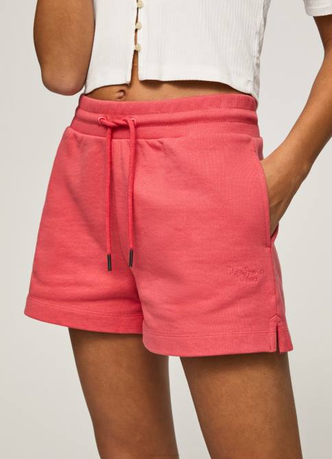 estudio rojo shorts de algodón con cintura ajustable Pepe Jeans 06X4516 mujer - Imagen 3
