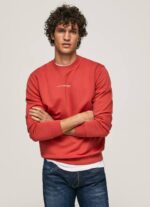 estudio rojo sudadera con logo estampado Pepe Jeans 06X4906 hombres