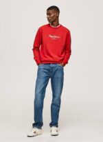 estudio rojo suéter con logo estampado Pepe Jeans 06X4890 hombres - Imagen 2