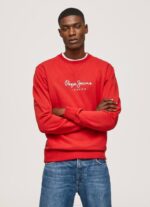 estudio rojo suéter con logo estampado Pepe Jeans 06X4890 hombres - Imagen 3