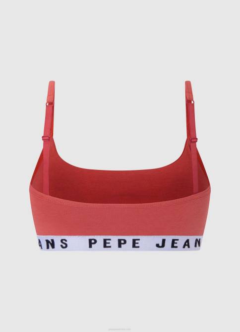 estudio rojo sujetador deportivo solid str brlt Pepe Jeans 06X4570 mujer - Imagen 2
