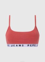 estudio rojo sujetador deportivo solid str brlt Pepe Jeans 06X4570 mujer