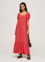 estudio rojo vestido fluido Pepe Jeans 06X4150 mujer - Imagen 2