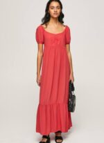 estudio rojo vestido fluido Pepe Jeans 06X4150 mujer