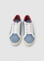fábrica azul tenis Kenton de lona vaquera Pepe Jeans 06X4627 mujer - Imagen 2