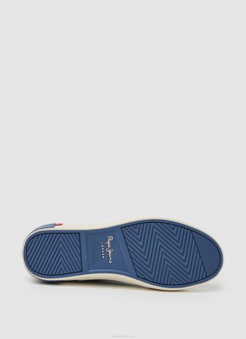 fábrica azul tenis Kenton de lona vaquera Pepe Jeans 06X4627 mujer - Imagen 5
