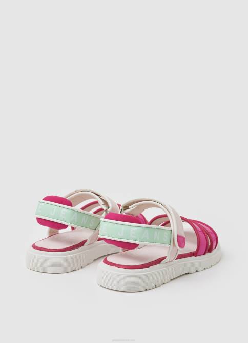 fucsia claro sandalias Wendy Sweet con plataforma Pepe Jeans 06X41340 chica - Imagen 4