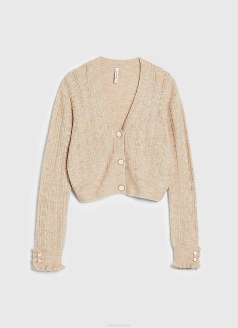 fuerte cárdigan con cuello en V calado Pepe Jeans 06X4243 mujer - Imagen 5