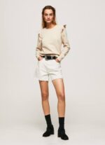 fuerte jersey de algodón con volantes Pepe Jeans 06X4284 mujer - Imagen 2