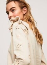 fuerte jersey de algodón con volantes Pepe Jeans 06X4284 mujer - Imagen 3