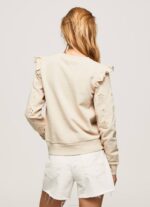 fuerte jersey de algodón con volantes Pepe Jeans 06X4284 mujer - Imagen 4