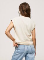 fuerte playera con logo floral Pepe Jeans 06X4402 mujer - Imagen 4