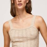 fuerte top tejido con tirantes Pepe Jeans 06X4242 mujer