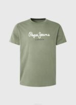 fundición playera con logo estampado Pepe Jeans 06X4920 hombres - Imagen 5