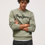 fundición suéter con logo bordado Pepe Jeans 06X4874 hombres