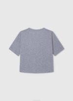 gris marga camiseta con estampado de amor Pepe Jeans 06X41445 chica - Imagen 2