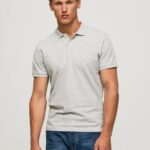 gris marga camiseta con logo Pepe Jeans 06X41084 hombres