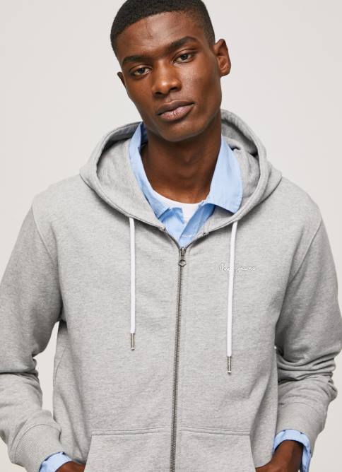 gris_marga_jersey_con_cremallera_y_logo_estampado_pepe_jeans_06x4883_hombres.jpg gris marga jersey con cremallera y logo estampado Pepe Jeans 06X4883 hombres - Imagen 1