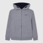 gris marga jersey de algodón con cremallera Pepe Jeans 06X41589 chico
