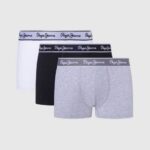 gris marga Pack de 3 bóxers de algodón elástico Pepe Jeans 06X41160 hombres
