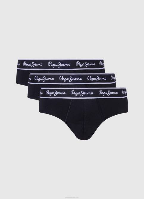 gris marga Pack de 3 bóxers de algodón elástico Pepe Jeans 06X41160 hombres - Imagen 4