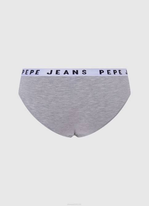 gris marga panty clásico con logo estampado Pepe Jeans 06X4552 mujer - Imagen 2