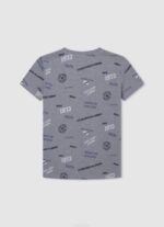 gris marga playera con estampado integral Pepe Jeans 06X41646 chico - Imagen 2