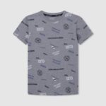 gris marga playera con estampado integral Pepe Jeans 06X41646 chico