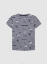 gris marga playera con estampado integral Pepe Jeans 06X41646 chico