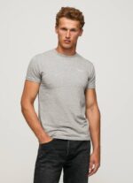 gris marga playera con logo estampado Pepe Jeans 06X41013 hombres - Imagen 3
