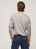 gris marga playera con logo estampado Pepe Jeans 06X41017 hombres - Imagen 3