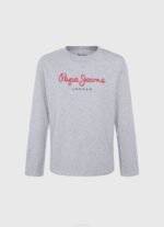 gris marga playera con logo estampado Pepe Jeans 06X41634 chico - Imagen 5
