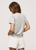 gris marga playera con logo estampado Pepe Jeans 06X4412 mujer - Imagen 4