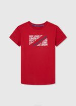gris marga playera con logo vertical Pepe Jeans 06X41650 chico - Imagen 5